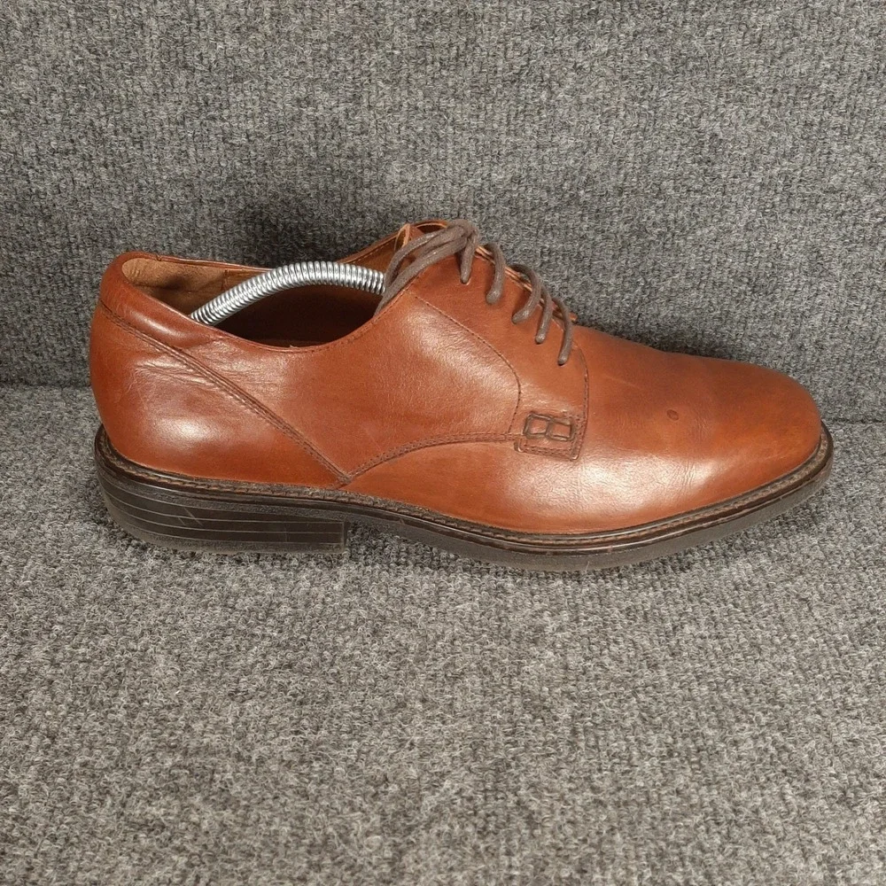 Florsheim Derby Comfortech 17150-03 13 M Cognac Brown Mens Leather Dress Shoes
